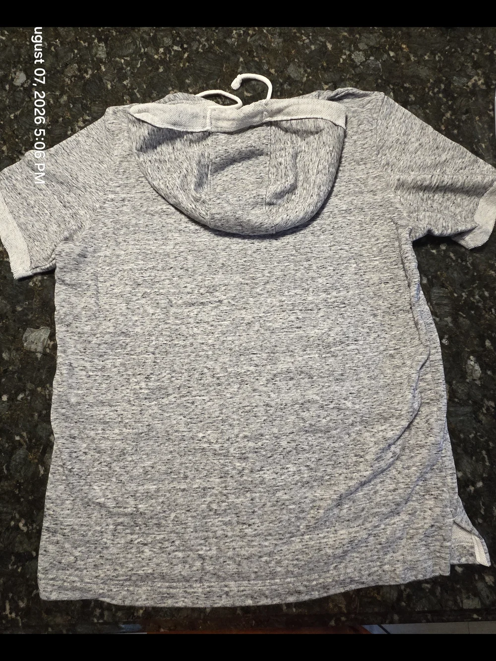 Under Armour Gray Heather Short-Sleeve Hoodie